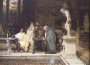 Alma-Tadema, Sir Lawrence A Roman Art Lover (mk23) USA oil painting artist